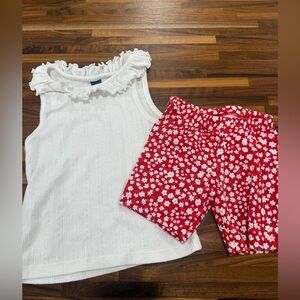Old Navy Ruffle Top & Biker Shorts
